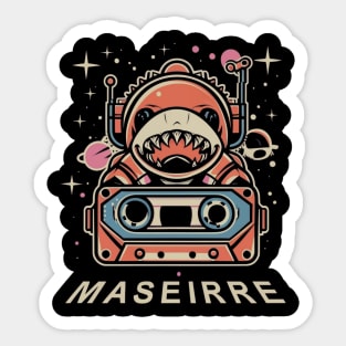 Astronaut Shark Sticker